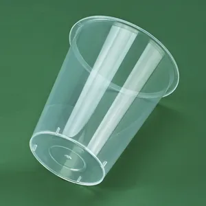 Wegwerp Plastic Beker 360Ml Pp Verdikte Drinkbeker 12Oz Vruchtensap Koude Drank Verpakking Cup Aangepast Afdrukken Logo