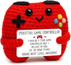 Cadeau pour mari : Contrôleur de jeu en crochet « Busy Gaming Life » – Cadeau positif pour la Saint-Valentin ou la fête des pères - Product Image 1