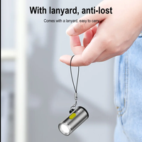Mini Linterna LED con Conector Tipo C DOONJIEY, Llavero con Luz Portátil de 2.5cm para Camping, Senderismo, Viajes, Bancos de Energía para Teléfonos