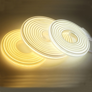 Bande <span class=keywords><strong>LED</strong></span> COB AC 110V 220V US EU prise IP65 <span class=keywords><strong>étanche</strong></span> 3000K 4000K 6000K décoration extérieure <span class=keywords><strong>ruban</strong></span> Flexible lampe <span class=keywords><strong>LED</strong></span> FOB - Product Image 2