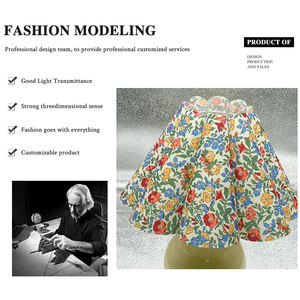 بيع بالجملة مخصص تصميم حديث مخروطي مطوي شكل زهرة مخروطي عاكس الضوء ديكور أنيق - Product Image 3