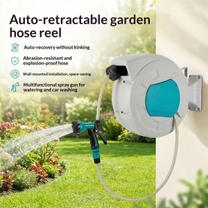 Enrouleur de tuyau <span class=keywords><strong>mural</strong></span> multifonctionnel rétractable <span class=keywords><strong>automatique</strong></span> en PVC, best-seller transfrontalier, vente directe - Product Image 3