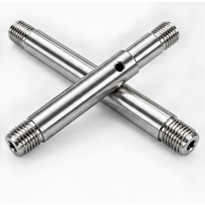 Tige et axe filetés de haute précision en aluminium anodisé CNC avec double filetage aux extrémités - Product Image 3