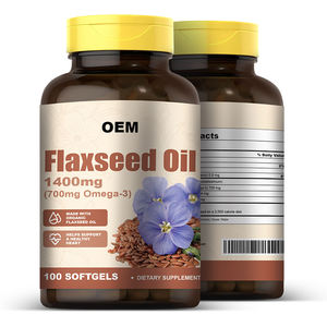 Capsule di Olio di Semi di Lino Pressato a Freddo OEM, Etichetta Privata, Estratto di Acido Linolenico, Integratori Vitaminici per Adulti - Product Image 3