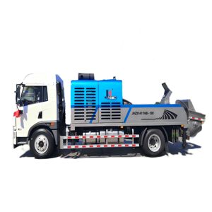 Pompe à béton linéaire HBT100 Diesel 110m³/h à économie d'énergie avec composants moteur essentiels pour utilisation continue en construction - Product Image 2