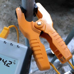 Zweikanaliges <span class=keywords><strong>K</strong></span>-Typ-Klemmthermoelement-Thermometer mit LCD-Anzeige, IP55, für HVAC, industrielle Kontaktmessung, Max/Min/Mittlere Werte/Halten-Funktion, ABS - Product Image 3