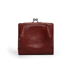 Zenos Genuine Cowhide Leather Kiss Lock Short <b>Wallet</b> for Women, Multi <b>Card</b> Slots <b>Card</b> Holder, Vintage Foldable <b>Small</b> Coin Purse - Product Image 4