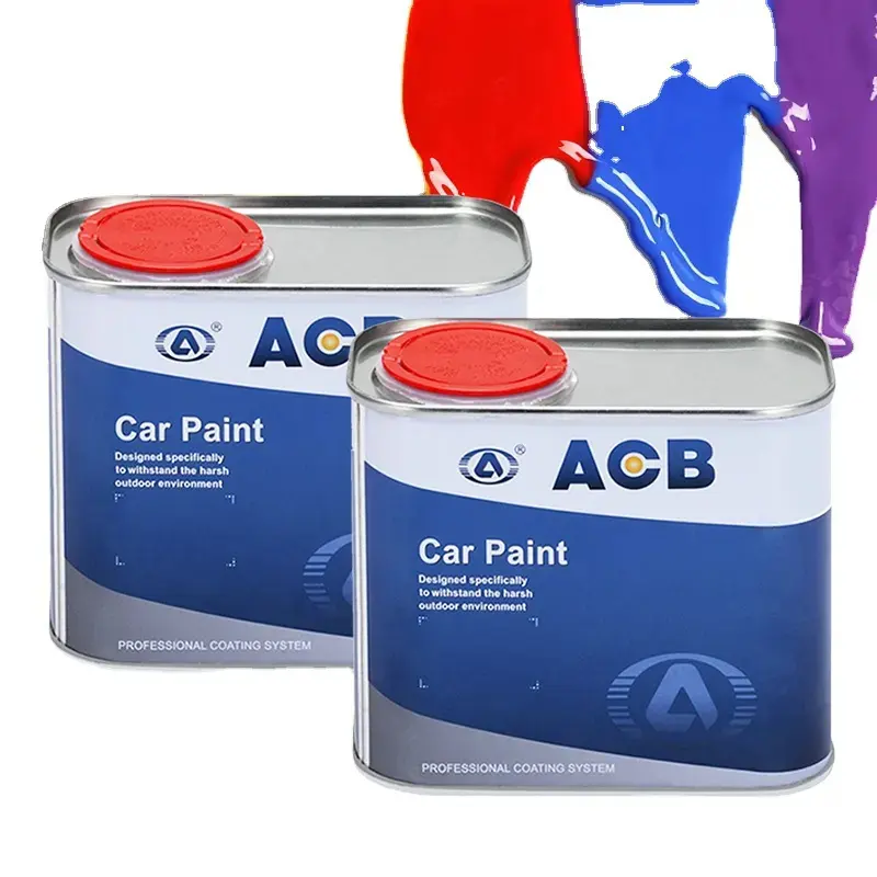 ACB Car Paint Shader Boa Qualidade Car Repair Paint Cor Sólida Fábrica Venda Direta Pintura Do Carro