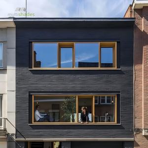 Fenêtre à battants décorative en bois <span class=keywords><strong>avec</strong></span> revêtement en bois, en aluminium à grain <span class=keywords><strong>de</strong></span> teck <span class=keywords><strong>de</strong></span> haute qualité, multicolores - Product Image 5