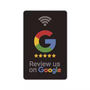 Profesional personalizado 13,56 MHz programable <span class=keywords><strong>Google</strong></span> Reviews RFID tarjeta NFC redes sociales TARJETA <span class=keywords><strong>DE</strong></span> PVC - Product Image 4