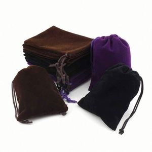 Bolsitas de Terciopelo con Cordón en 9 Colores, Bolsas de Embalaje para Joyería, Bolsitas de Regalo para Bodas - Product Image 2