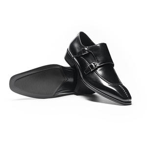 Chaussures habillées en cuir véritable pour hommes avec embout et protection d'orteil en acier – Chaussures de ville et professionnelles à enfiler - Product Image 2
