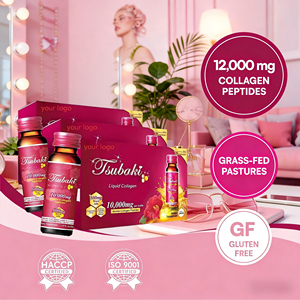 Boisson au collagène Custom Japan Tsubaki Ageless Beauty 10 000 mg de peptides de collagène marin + 500 mg de <span class=keywords><strong>gelée</strong></span> <span class=keywords><strong>royale</strong></span> + acide hyaluronique - Product Image 3