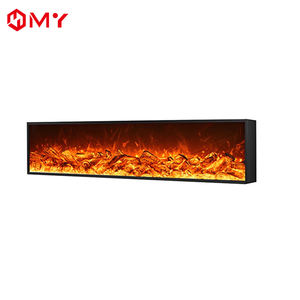 定制尺寸 30 英寸 42 英寸 50 英寸 60 英寸 <span class=keywords><strong>72</strong></span> 英寸 100 英寸 嵌入式装饰壁挂式玻璃遥控电壁炉 - Product Image 1