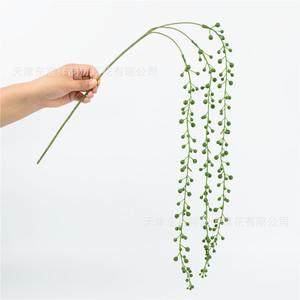 Plantes artificielles suspendues Dongchen Crafts, longues branches en plastique pour décoration de mariage, style forêt, fleurs en soie - Product Image 2