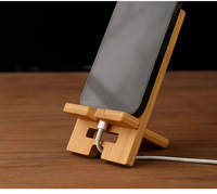 Support de téléphone en bambou, station de charge, support de tablette, berceau de bureau, base en bois, multifonctionnel, décoration de bureau