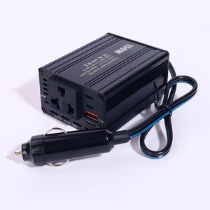 Convertisseur de tension USB pour voiture, transformateur portable 12V24V vers 220V, chargeur USB AC 150W - Product Image 1