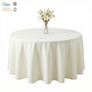 Mantel de 132 Pulgadas de Poliéster Tejido, Ecológico, Impermeable, Duradero, Lavable y Personalizable para Bodas y Fiestas - Product Image 1