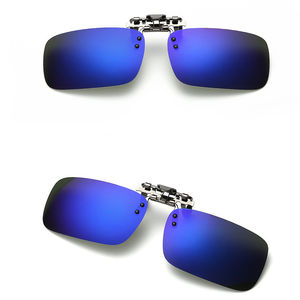 3サイズ偏光レンズを運転する近視ドライバー用金属カバークリップクリップ昼と夜の視力メガネサングラス - Product Image 2