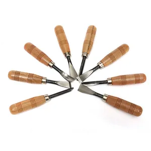 8pcs/set Dry Hand Wood Carving Tools Chip Detail Chisel Set Knives Tool