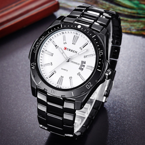 Reloj de Cuarzo CURREN 8110 para Hombre, Nuevo Modelo, Correa de Acero Inoxidable, Resistente al Agua, Calendario, Diseño Simple, Reloj de Pulsera de Lujo para Negocios - Product Image 3