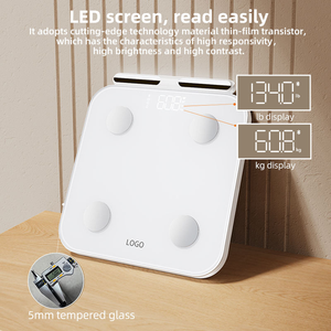 Báscula Digital Inteligente con Bluetooth y Ocho Electrodos, para Peso Corporal y Grasa, 180 kg, Monitor de Salud, con Más de <span class=keywords><strong>29</strong></span> Datos - Product Image 1