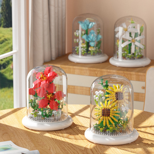Unisex 3D DIY Đồ Chơi Xây Dựng Khối Thiết Lập Sáng Tạo Phong Lan Hoa Lắp Ráp Nhựa Nhỏ Mô Hình Cho Trẻ Em Trang Trí Nội Thất - Product Image 6