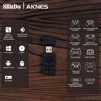 Adaptateur sans fil USB 8BitDo avec 2 récepteurs pour NDS Switch 1, 2 PS1 Raspberry Pi Mini PS4 Controller pour PS5 Handle