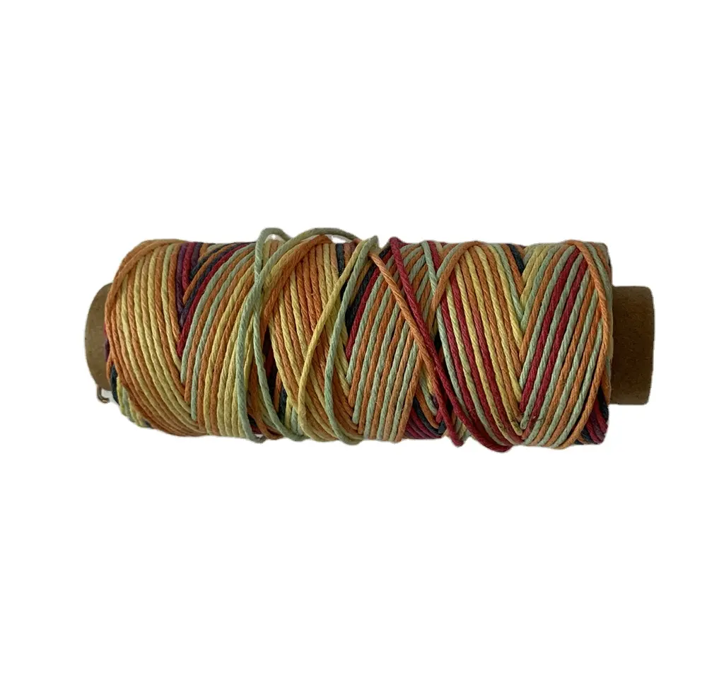 1mm hand gefärbte 100% Hanf Cord Faden Spule 200ft