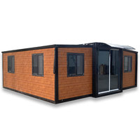 Prix d'une maison conteneur extensible de 20 pieds, 2 chambres, préfabriquée, villa miniature de luxe de 20 pieds, maison préfabriquée portable