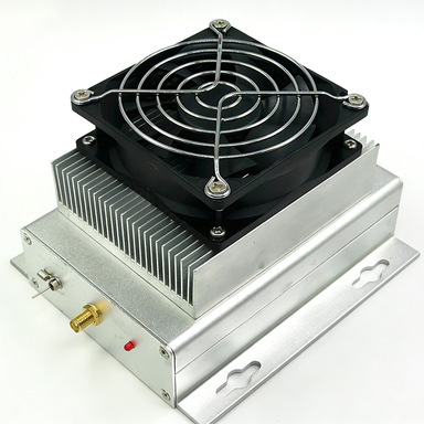 1-200MHz 25W 35dB Broadband RF Power Amplifier 0.5-200MHz High Frequency Amp for Communication Testing  Laboratory Use
