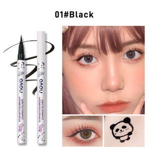 NOVO 블랙 다크 브라운 아이라이너 펜슬 방수 색상 레드 블루 화이트 퍼플 커피 리퀴드 라이너 아이라이너 아이 메이크업 OEM 화장품 - Product Image 4