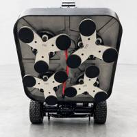 Machine à meuler les sols en béton Merrock 15KW, moteur 380V, 480kg, semi-automatique, largeur de travail 700*700mm, garantie 1 an