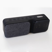 Werkseitig OEM Custom Multifunktion aler kabelloser Lade lautsprecher Wecker FM Radio LED Digital BT Smart Lautsprecher