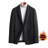 Nouvelle arrivée automne-hiver, manteau en laine à simple boutonnage pour homme, style décontracté chic, costume en laine haut de gamme