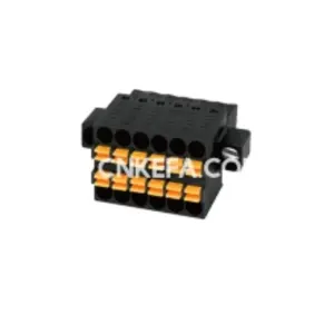 Wholesale Black and Orange KF2EDGKE-2.54 mm pitch 2pins 150V 5A 28-20AWG Plug Terminal Block