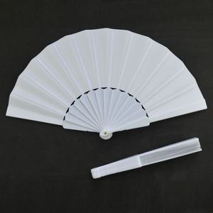 Éventail pliant personnalisé en tissu avec poignée en plastique, écologique, fait main, de haute qualité, avec logo imprimé sur mesure, vente en gros - Product Image 4