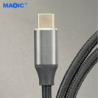 Kabel pengisi daya Cepat tipe C, kabel USB C ke USB 3.1 Gen 2 10Gbps 3A 4k Tipe C