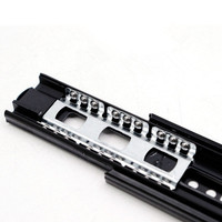 Glissières de tiroir à extension complète d'usine Jieyang 40mm 40cm pour tiroir de cuisine, glissières à roulement à billes rails de tiroir avec frein