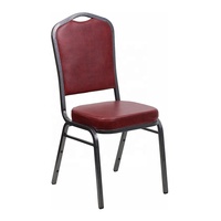Chaises empilables en fer durables avec option tissu ignifuge pour salon, appartement, hôpital, atelier, parc et entrée