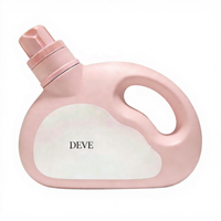 Seau en plastique demi-rond vide de 800 ml, bouteille de détergent à lessive liquide