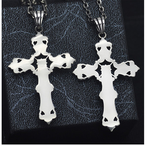 Nouveau chrétien jésus croix hommes bijoux Aint benoît croix pendentifs 925 en argent Sterling <span class=keywords><strong>Crucifix</strong></span> croix pendentif collier pour hommes - Product Image 6