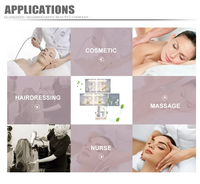 Appareil de soin du visage électrique professionnel à vibrations, baguette pour la peau et les cheveux, 4 en 1, portable, haute fréquence, pour spa et salon