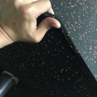 TOPTONS Langlebige Ineinandergreifende Rutschfeste Gummi-Bodenmatte für Garage und Fitnessstudio