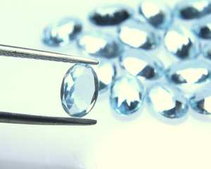 Lote de piedras preciosas de Aguamarina natural, corte ovalado, azul superior para la fabricación de joyas - Product Image 4