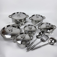 Offre Spéciale : Ensemble de 15 Ustensiles de Cuisine de Luxe en Acier Inoxydable – Batteries de Cuisine et Casseroles avec Couvercles et Ustensiles de Cuisine en Céramique