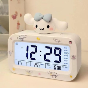 Lớn tai chó Máy tính để bàn học sinh trẻ em nhỏ chuyên dụng thức dậy tạo tác đồng hồ báo thức điện tử thông minh - Product Image 1