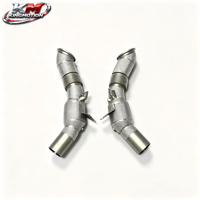 Tuyau catalytique avant KM Premium SS304 Euro 6 pour Ferrari SF90 Stradale Spider 4.0T V8, échappement haute performance isolé thermiquement