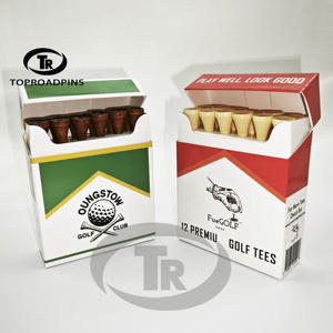 Fábrica de China, venta al por mayor, regalos de alta calidad, caja de cigarrillos de 4 agujeros, camisetas de <span class=keywords><strong>Golf</strong></span> de Bambú - Product Image 2