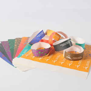 Không thấm nước tearproof và có thể in dây đeo cổ tay giấy nhập học Tyvek Vòng đeo tay vé nhận dạng dây đeo cổ tay - Product Image 2